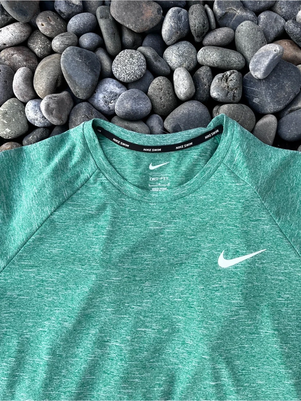 Nike Heather Green Teal Dri-FIT Short Sleeve Tee NESSA589-322 Large